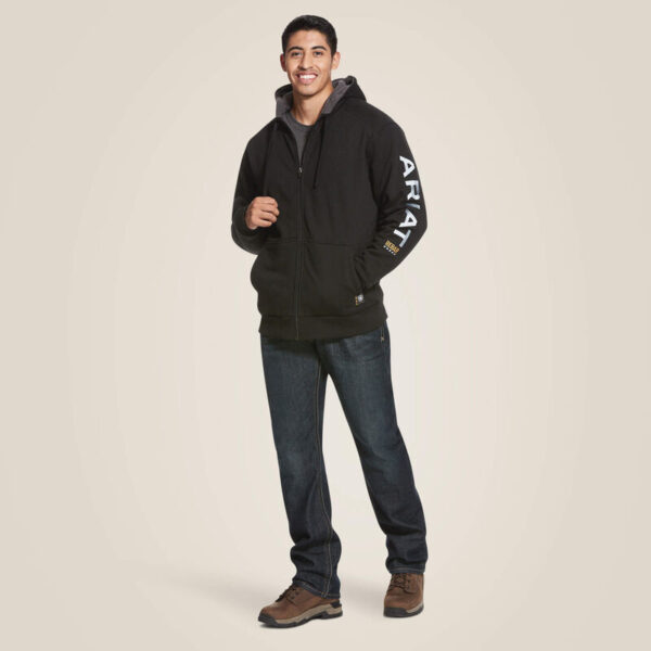 Ariat Rebar All-Weather Full Zip Hoodie Black