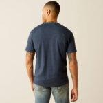 Ariat Shield Flag T-Shirt Navy Blue