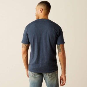 Ariat Shield Flag T-Shirt Navy Blue
